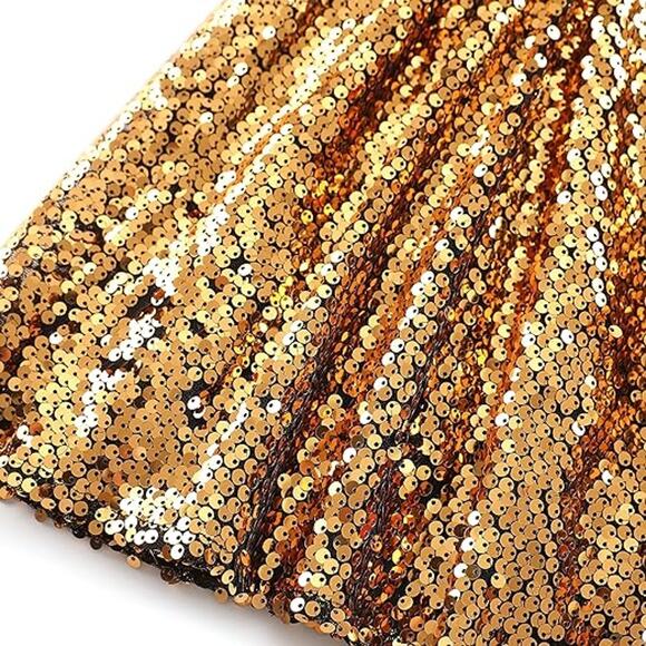 Flofallzique Girls Sequin Skirts Glitter Sparkle Skirt Toddler Tutu - 7 - Picture 3 of 7